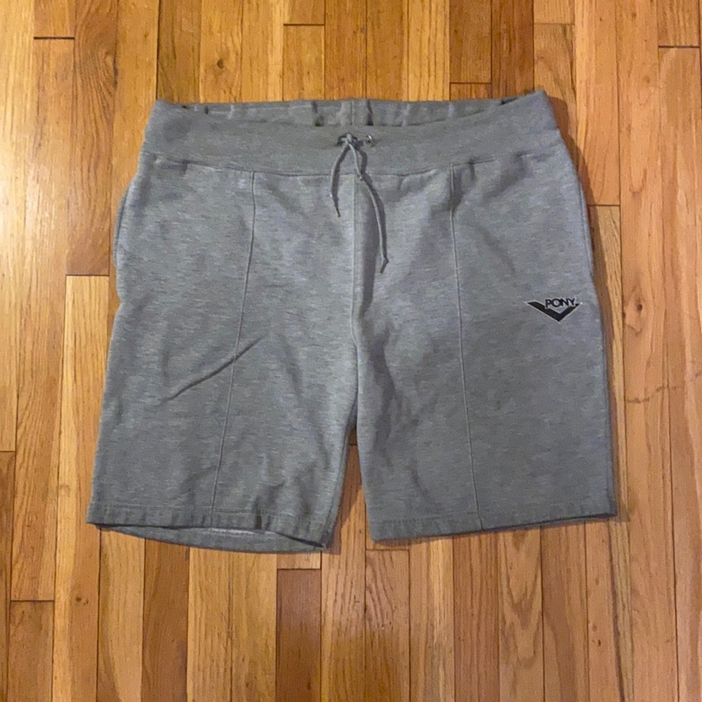 VINTAGE PONY SPORTS GRAY ATHLETIC SHORTS